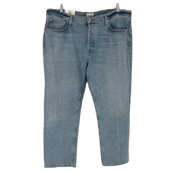 Citizens of Humanity Isla Low Rise Light Denim Straight Jeans in Spector 34 NWT - Picture 1 of 12